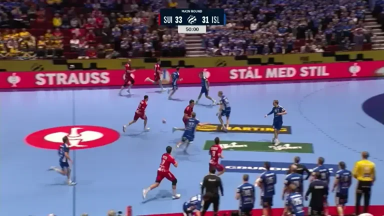 Elveția - Islanda 38-38 la Campionatul European de handbal masculin (VOYO) 27.01.2026